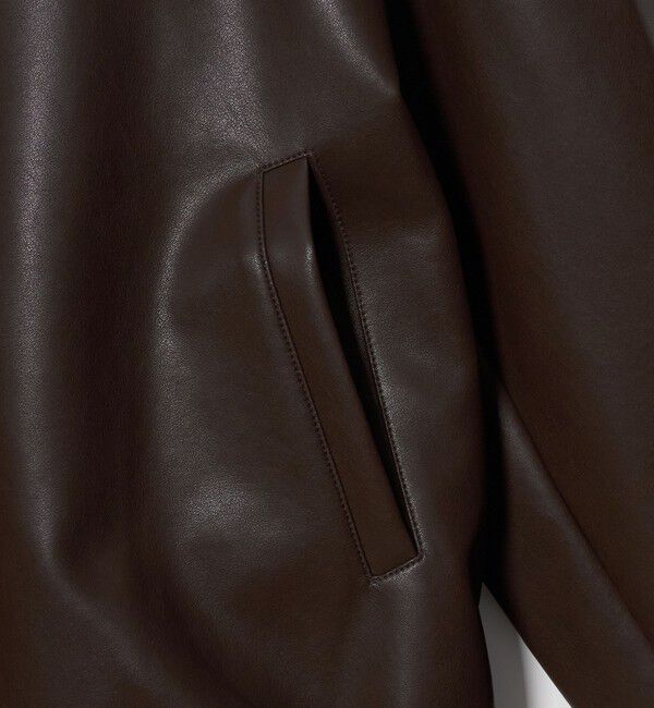 BEAUTY&YOUTH UNITED ARROWS「レザーライク スタンドカラー ブルゾン」|その他|