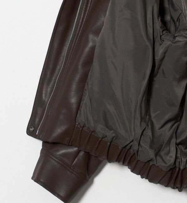 BEAUTY&YOUTH UNITED ARROWS「レザーライク スタンドカラー ブルゾン」|その他|