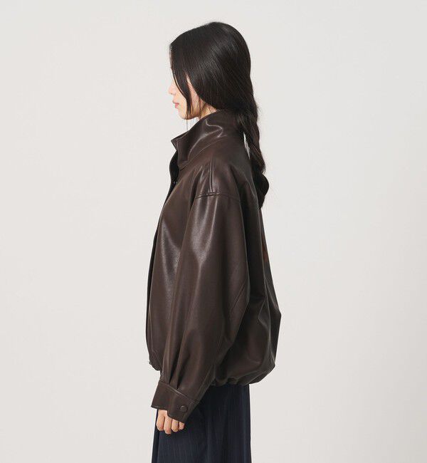 BEAUTY&YOUTH UNITED ARROWS「レザーライク スタンドカラー ブルゾン」|その他|