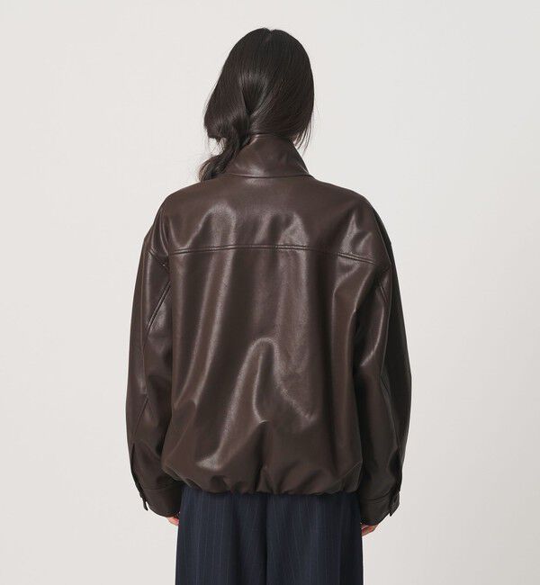 BEAUTY&YOUTH UNITED ARROWS「レザーライク スタンドカラー ブルゾン」|その他|