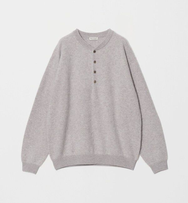 BEAUTY&YOUTH UNITED ARROWS「ミンク フィニッシュ ウール ヘンリーネック ニット」|ニット・セーター|