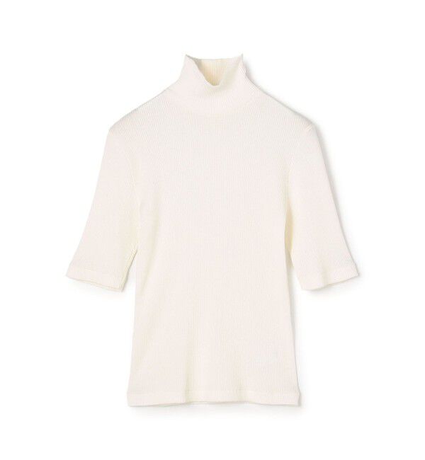 DES PRES「シルクコットンリブ ハーフスリーブプルオーバー」|Tシャツ・カットソー|11 ホワイト