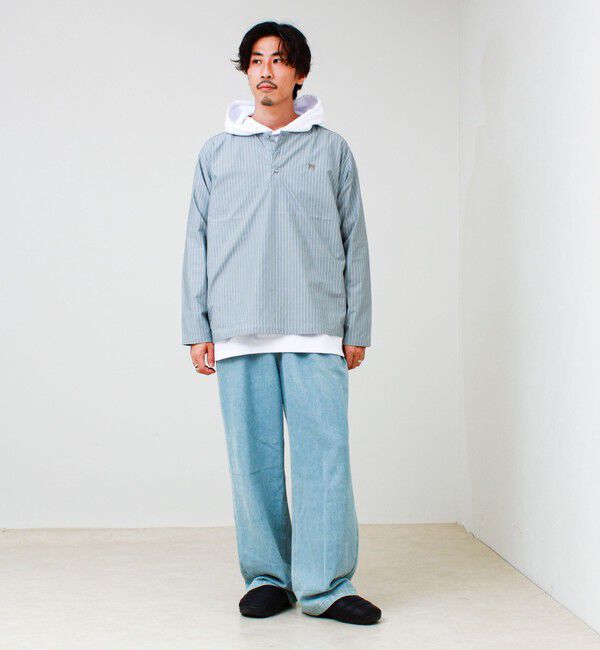 GLOSTER「【ロンT以上、パーカー未満】ケミカル加工 フードロンT」|パーカー|