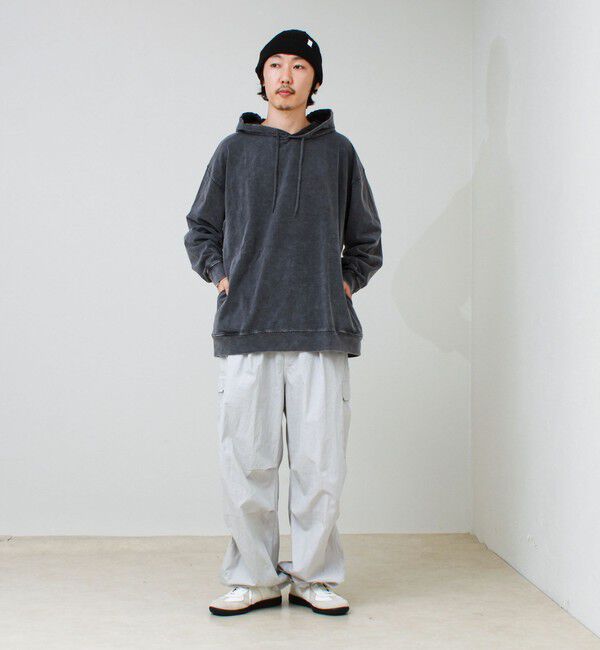 GLOSTER「【ロンT以上、パーカー未満】ケミカル加工 フードロンT」|パーカー|