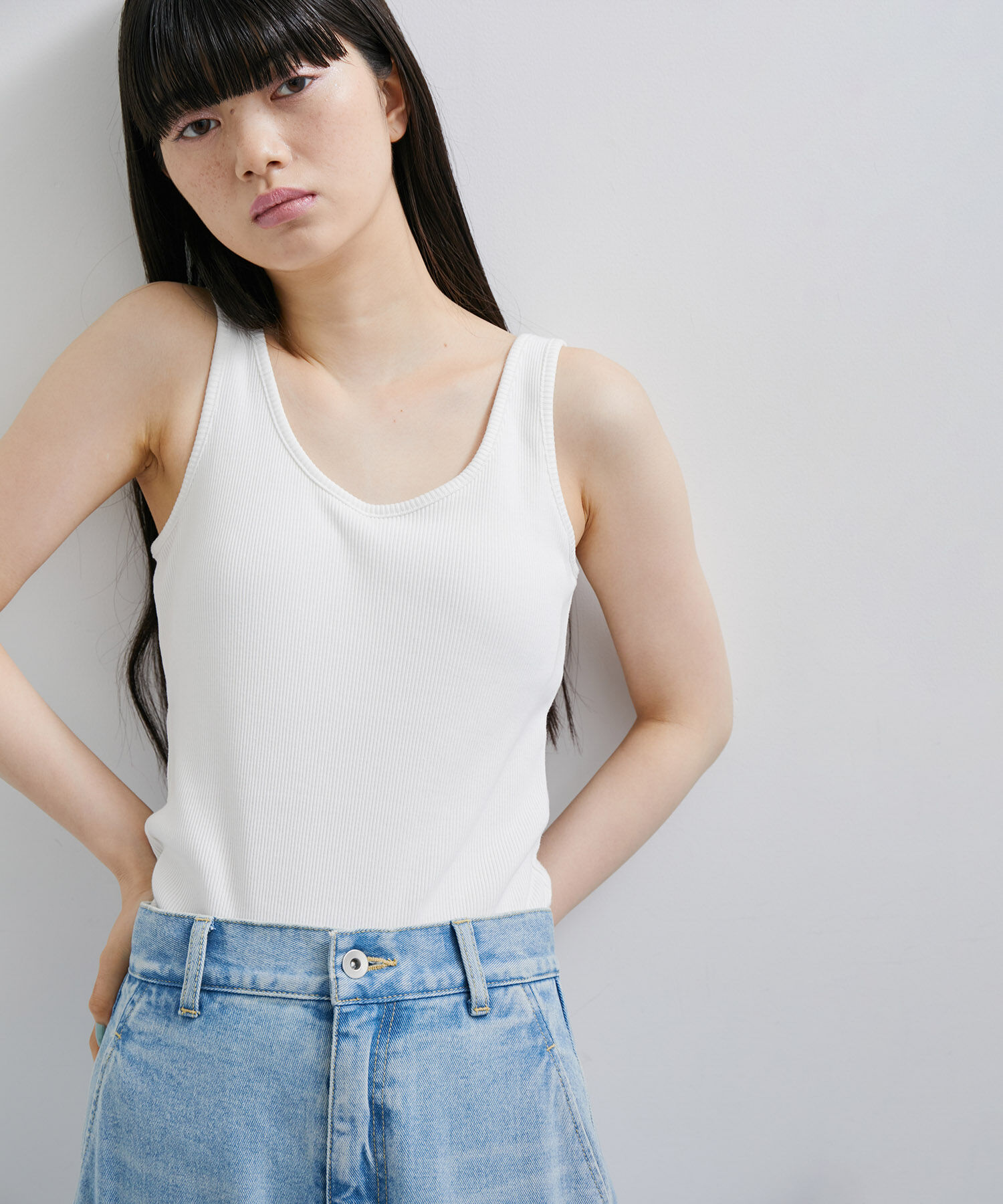 ADAM ET ROPE'「【逸品】バックオープンタンクトップ」|タンクトップ|キナリ(16)