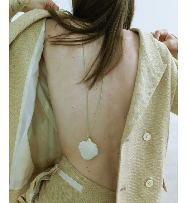 ADAM ET ROPE'「【EMOELLE】Stone like shell necklace」|ネックレス|オフホワイト(15)