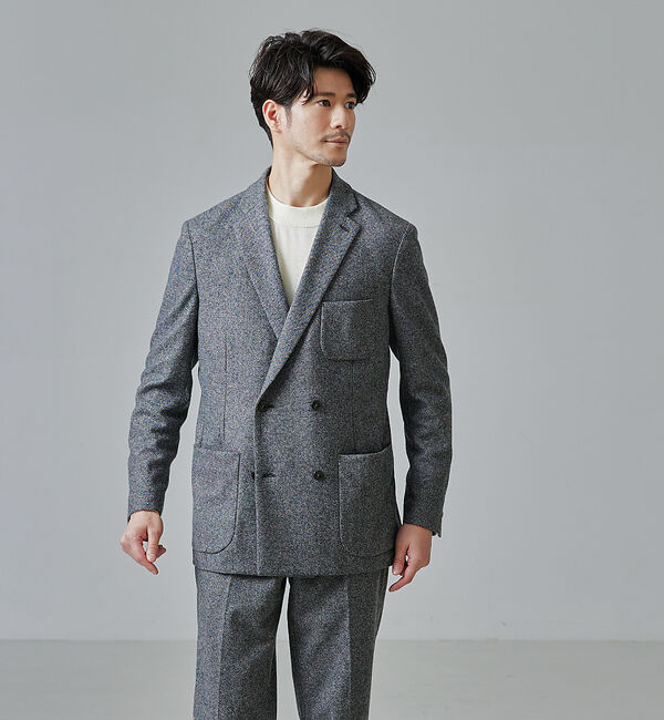 ABAHOUSE「【セットアップ対応】カシミヤ ブレンド ダブルジャケット」|その他|