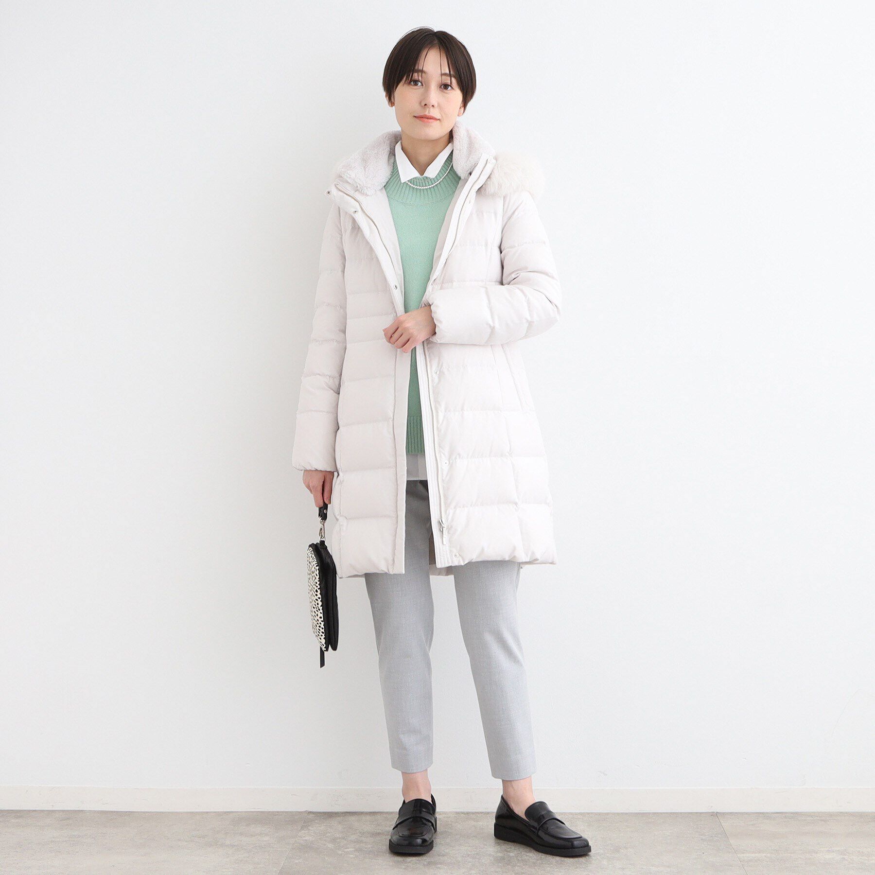 INDIVI「【名品／撥水／抗菌防臭】ロング リサイクルダウンコート」|ダウン|