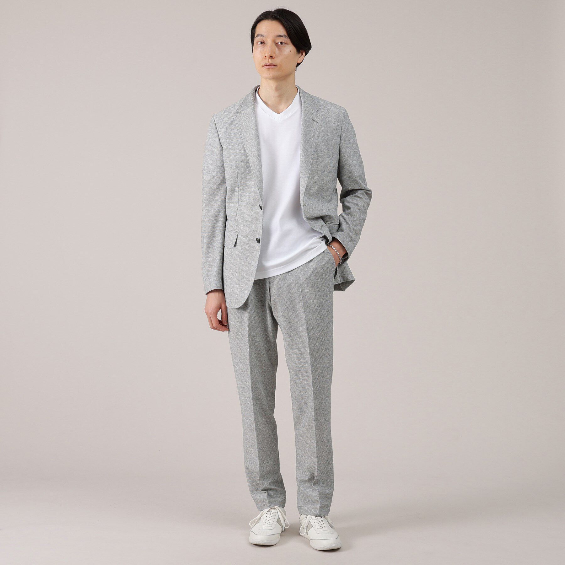 TAKEO KIKUCHI「【抗菌防臭】尾州 リネンブレンド ハニカムメッシュ パンツ」|その他|