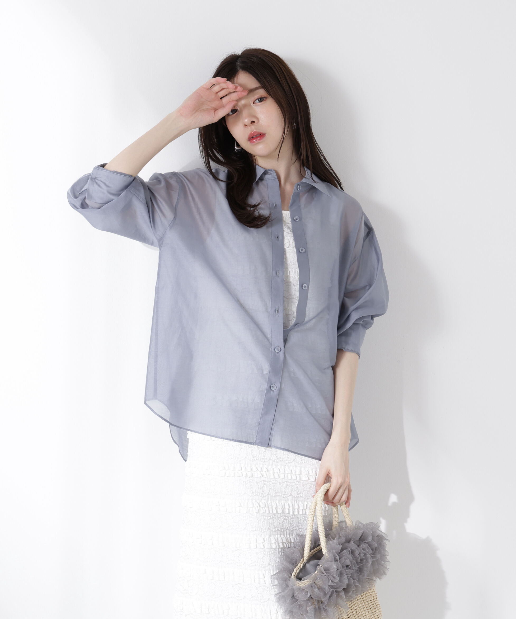 PROPORTION BODY DRESSING「シアーシャツ」|シャツ・ブラウス|