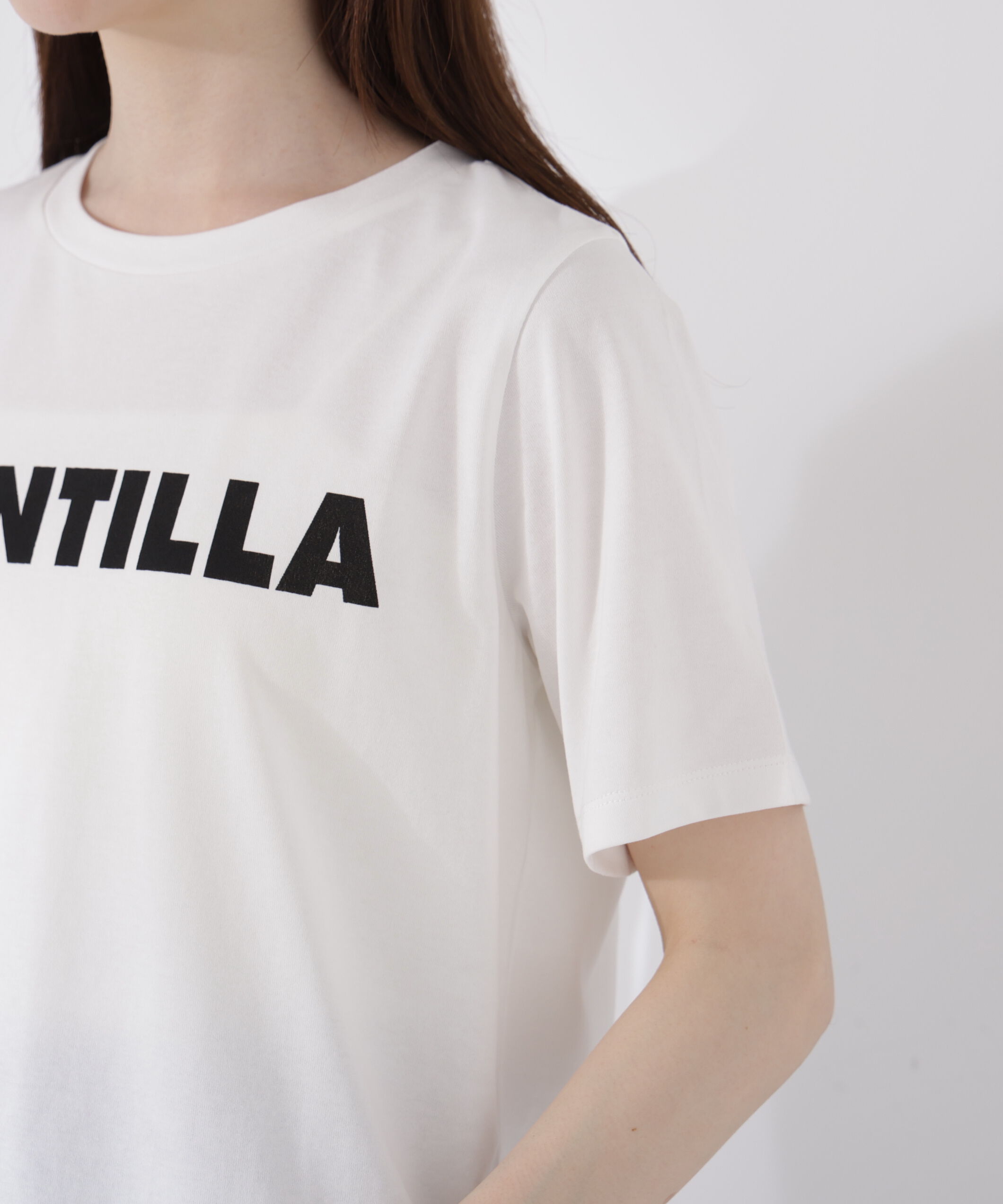 PROPORTION BODY DRESSING「＜ウォッシャブル＞ゴシックロゴTシャツ」|Tシャツ・カットソー|