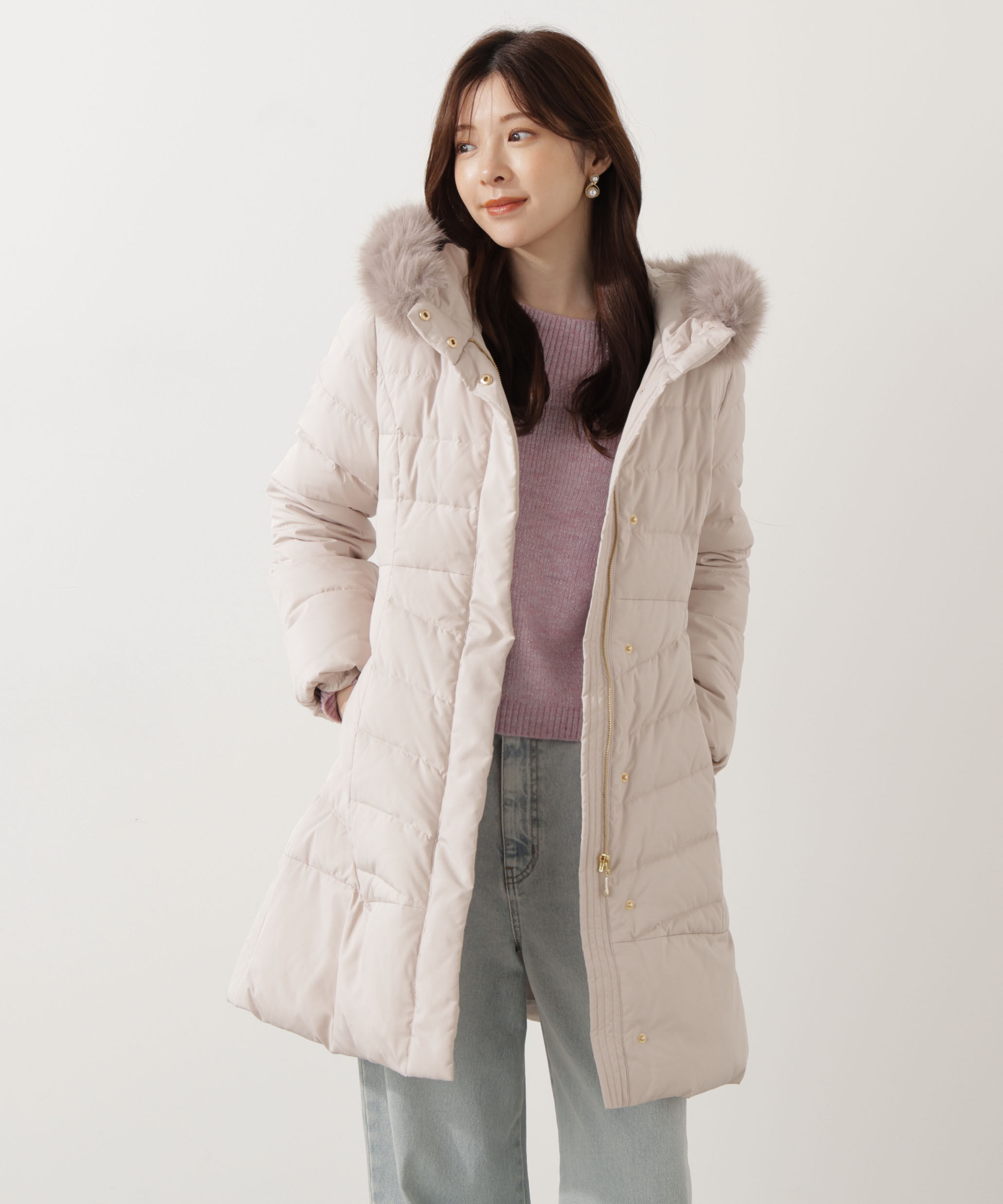 PROPORTION BODY DRESSING「ベルト付ダウン 25AW」|その他|