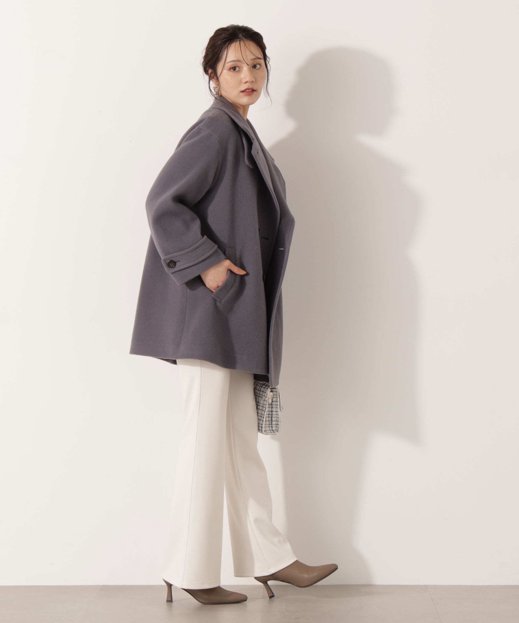PROPORTION BODY DRESSING「2wayミドルコート 25AW」|ブルゾン・スタジャン|
