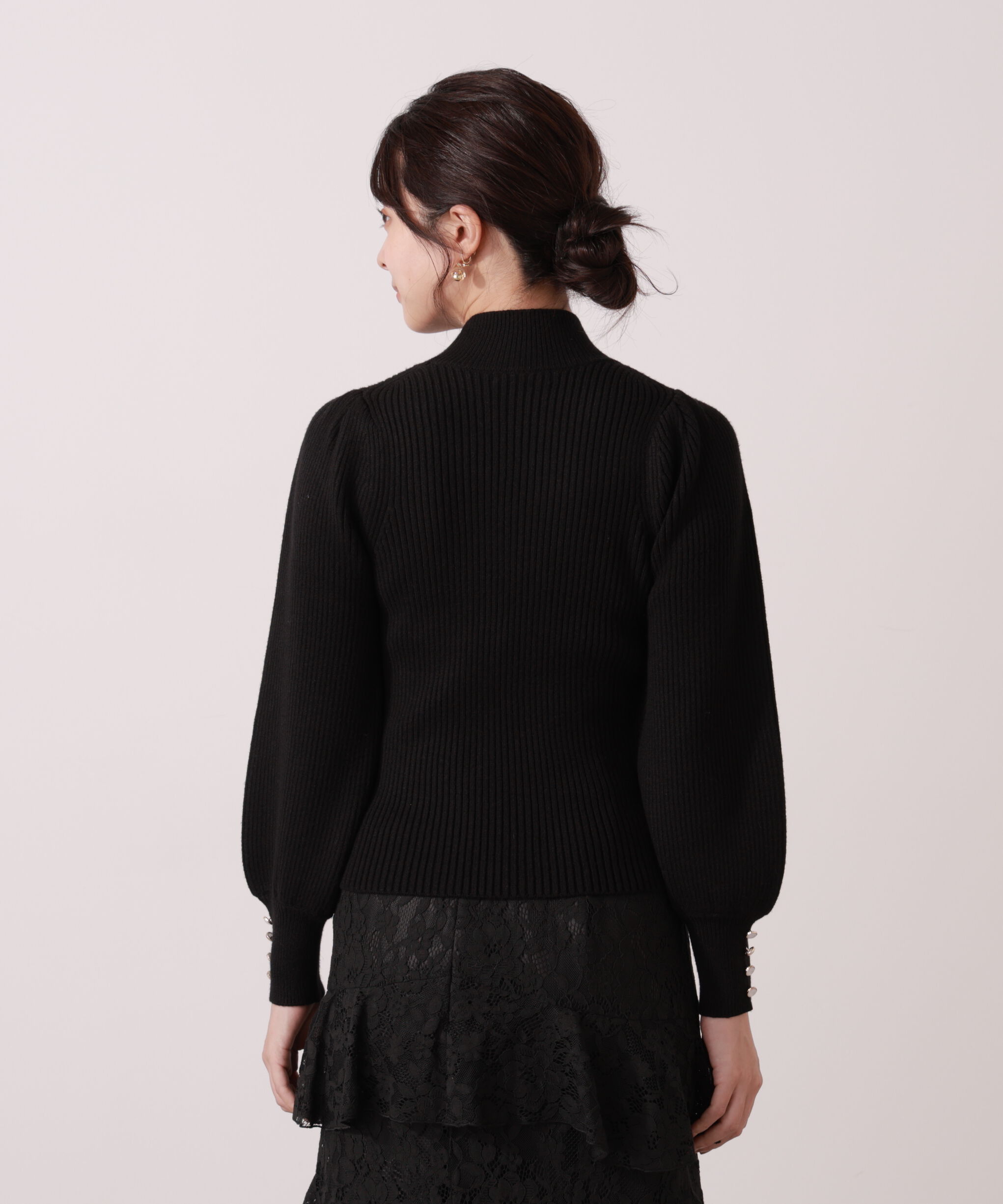 PROPORTION BODY DRESSING「＜ハンドウォッシャブル＞ハイネックボリュームスリーブニット 25AW」|ニット・セーター|