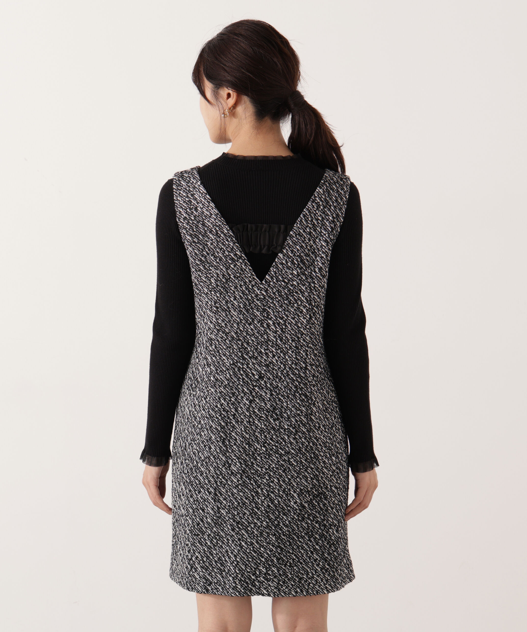 PROPORTION BODY DRESSING「ツイードミニジャンスカ 25AW」|ワンピース|