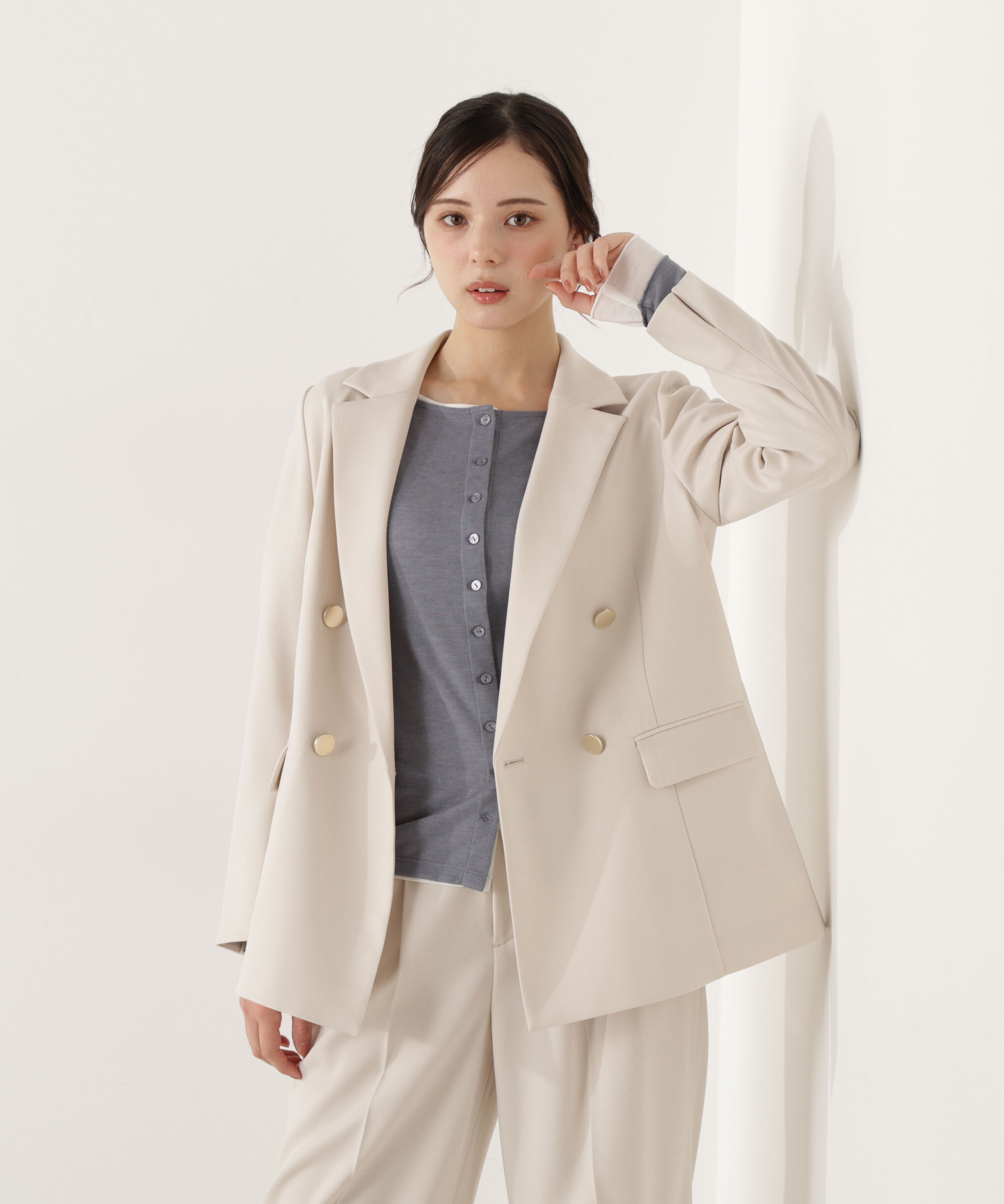 PROPORTION BODY DRESSING「〈a/mie〉シアーカットソー　26SS」|Tシャツ・カットソー|