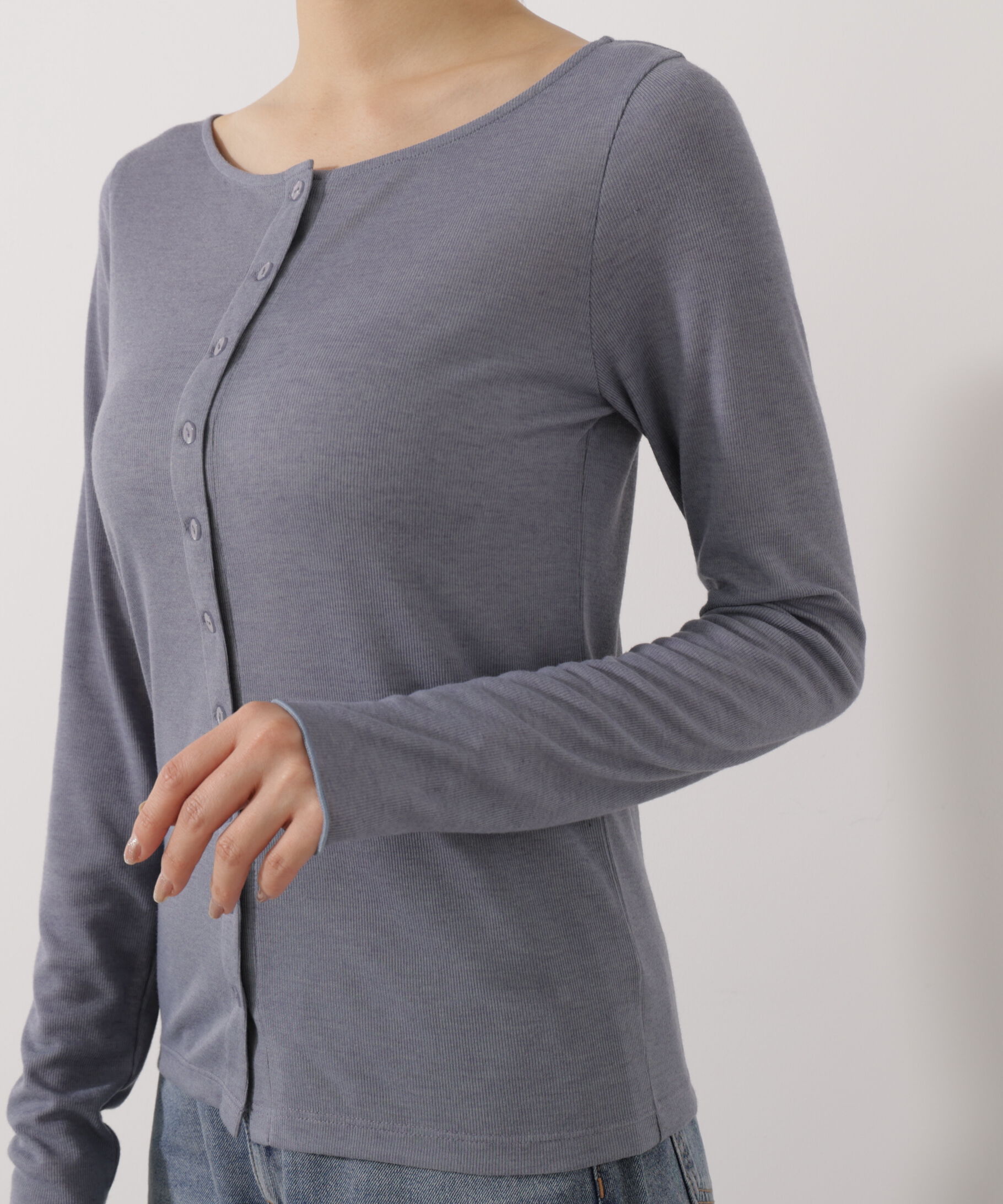 PROPORTION BODY DRESSING「〈a/mie〉シアーカットソー　26SS」|Tシャツ・カットソー|
