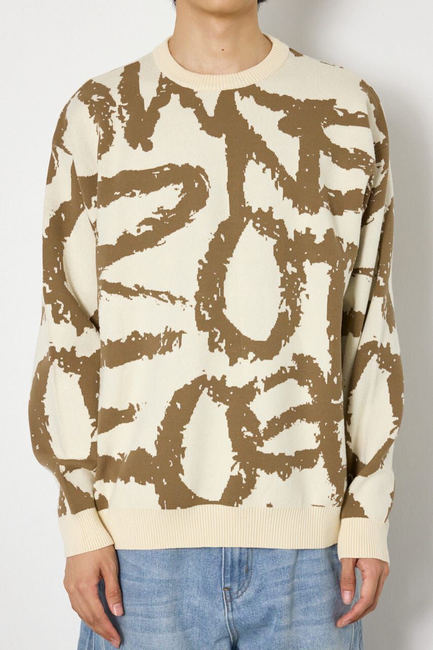 RODEO CROWNS「グラフティロゴニット」|ニット・セーター|