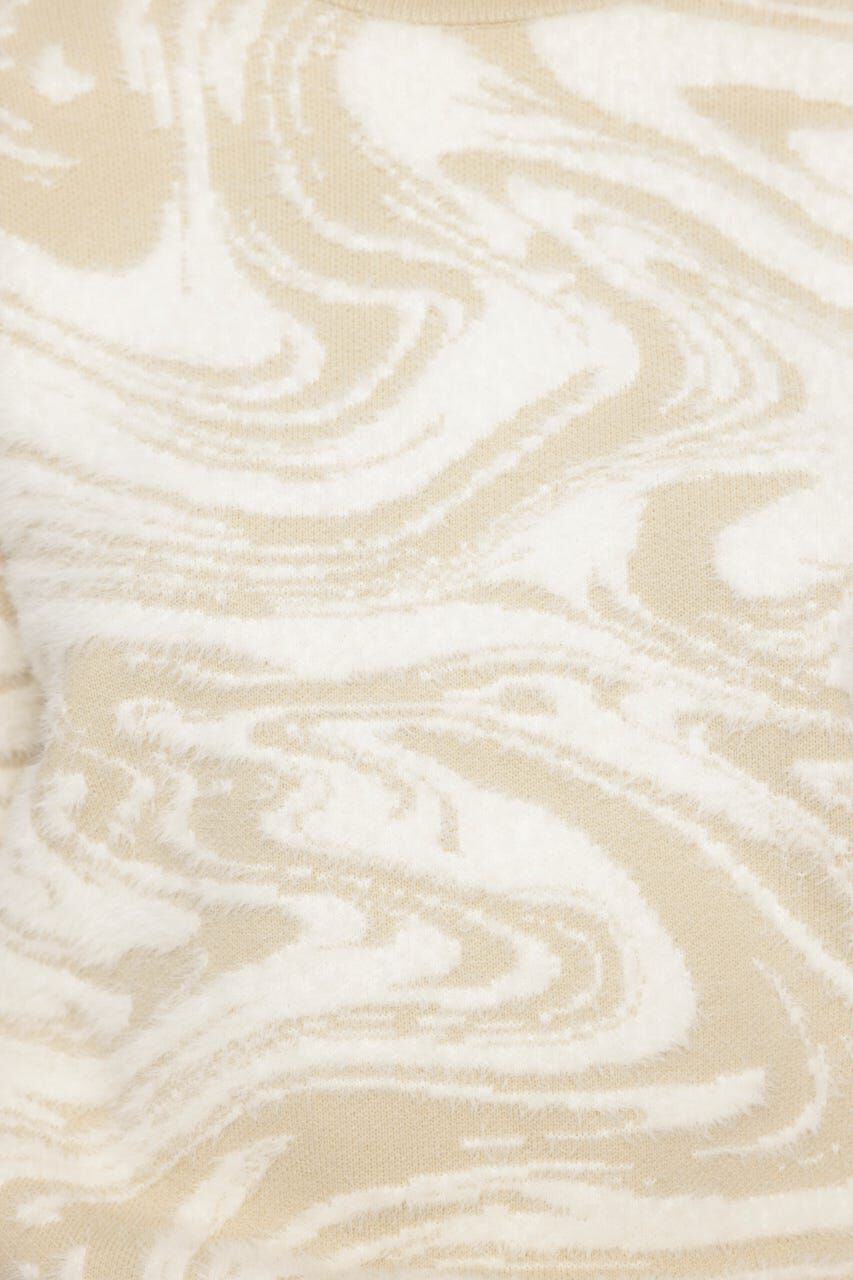 SLY「MIX SHAGGY MARBLE トップス」|ニット・セーター|