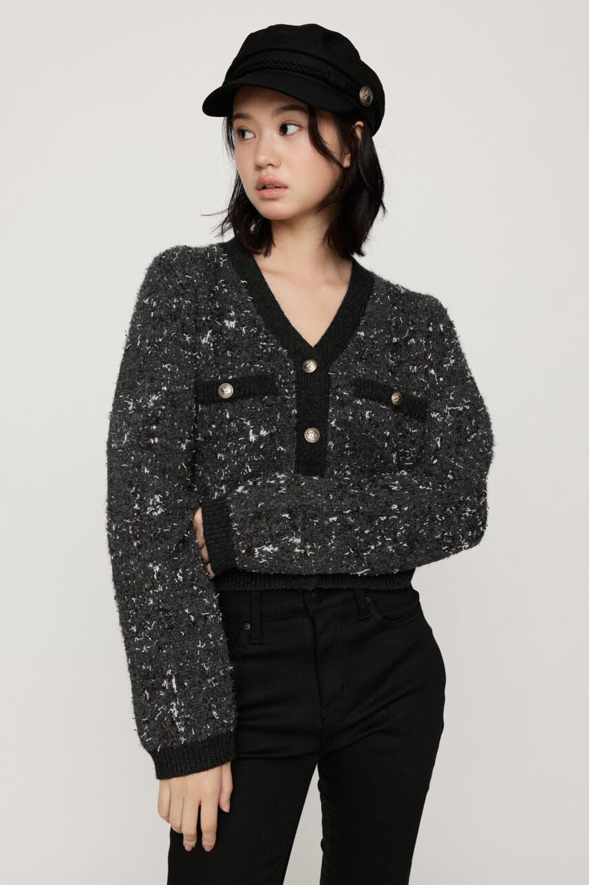 SLY「JQ TWEED KNIT カーディガン」|カーディガン|