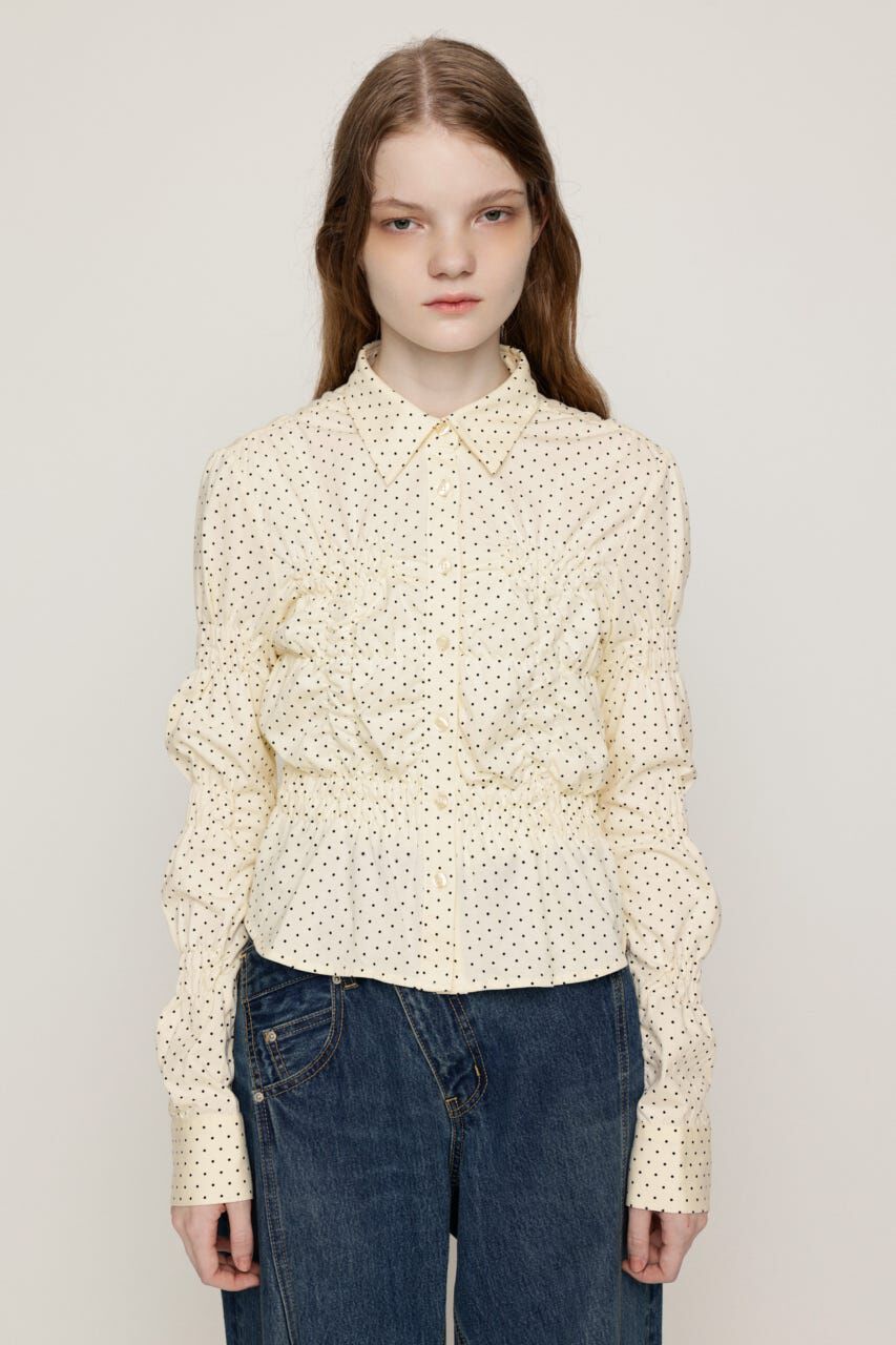 SLY「RANDOM SHIRRING CUT トップス」|シャツ・ブラウス|