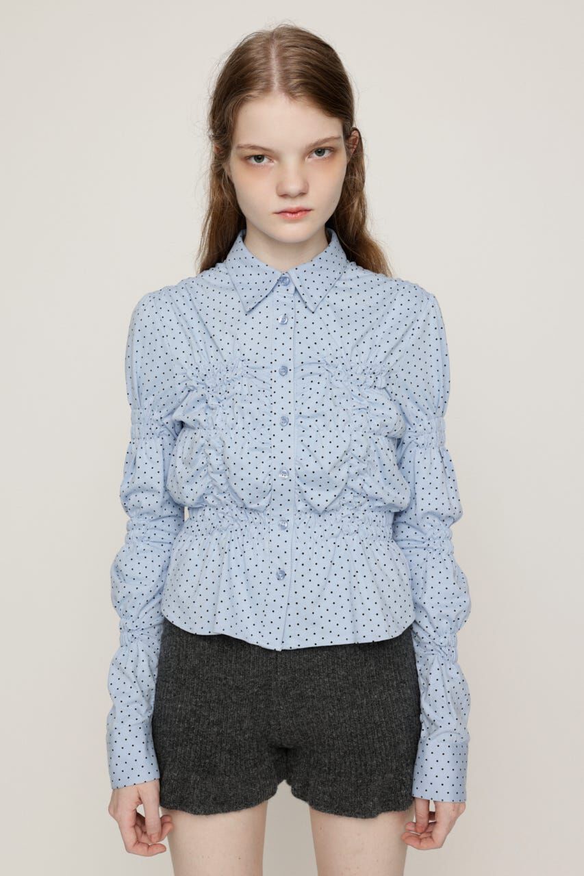 SLY「RANDOM SHIRRING CUT トップス」|シャツ・ブラウス|