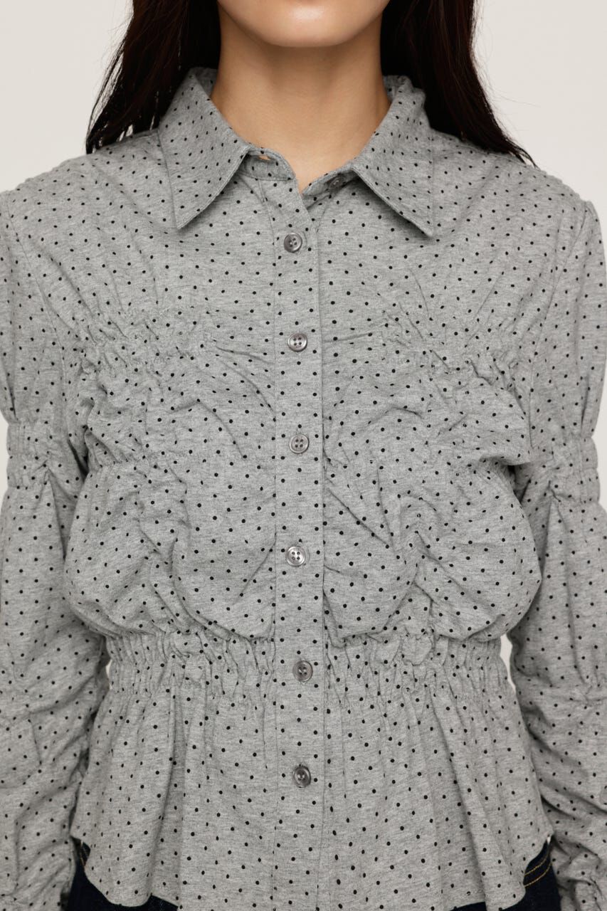SLY「RANDOM SHIRRING CUT トップス」|シャツ・ブラウス|
