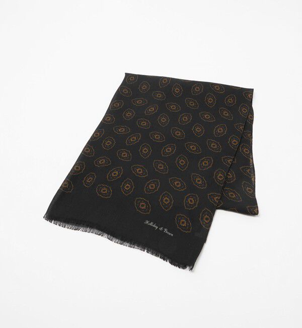 UNITED ARROWS「＜Holliday＆Brown＞ペイズリー ストール」|ストール|BLACK