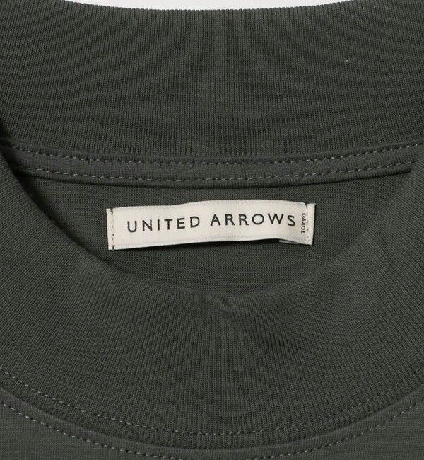 UNITED ARROWS「ALBINI オーガニックコットン モックネック ロングスリーブ Tシャツ 抗菌防臭」|Tシャツ・カットソー|