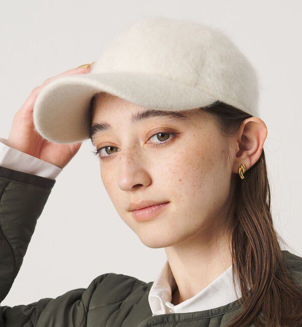 UNITED ARROWS「カシミヤ ヘアリー キャップ」|キャップ・キャスケット|