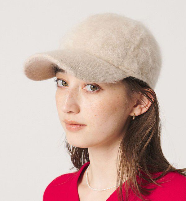 UNITED ARROWS「カシミヤ ヘアリー キャップ」|キャップ・キャスケット|BEIGE