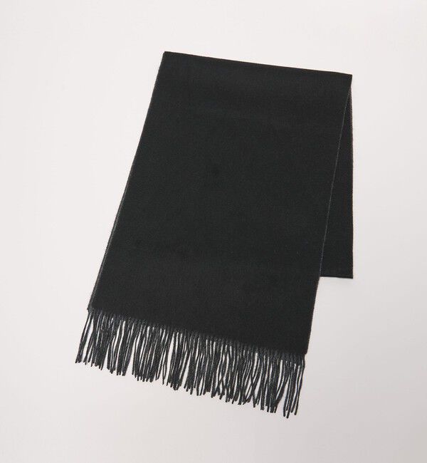UNITED ARROWS「カシミヤ リバーシブル マフラー」|マフラー|BLACK