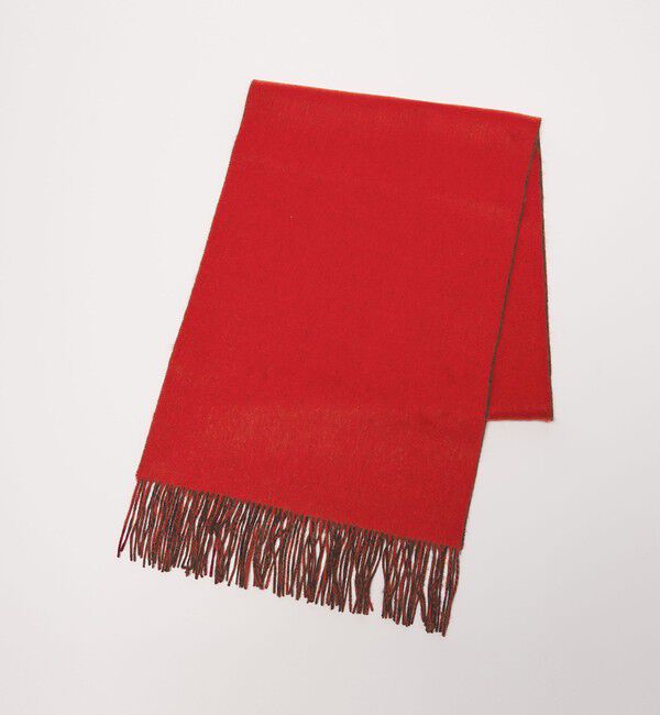 UNITED ARROWS「カシミヤ リバーシブル マフラー」|マフラー|RED