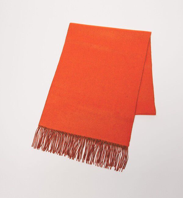 UNITED ARROWS「カシミヤ リバーシブル マフラー」|マフラー|ORANGE