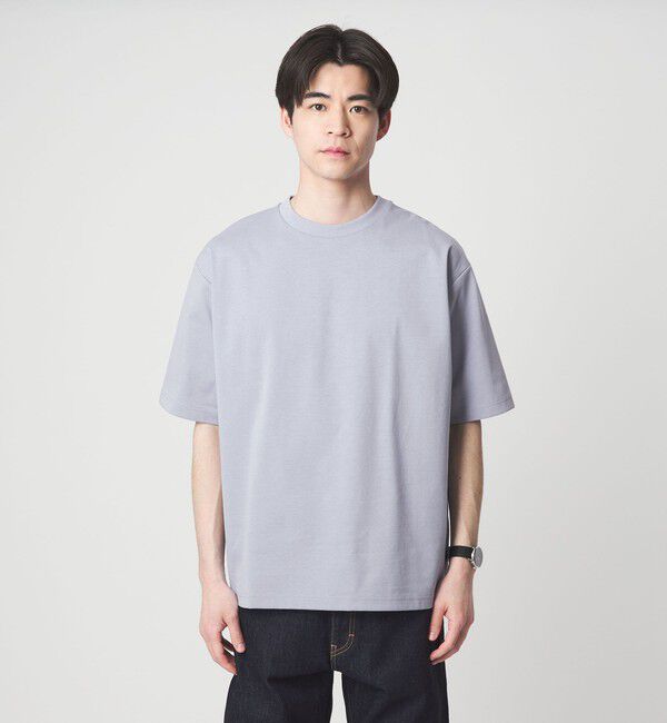 UNITED ARROWS green label relaxing「【WEB限定】JUST fit ポンチ 半袖 Tシャツ カットソー -汗染み防止-」|Tシャツ・カットソー|