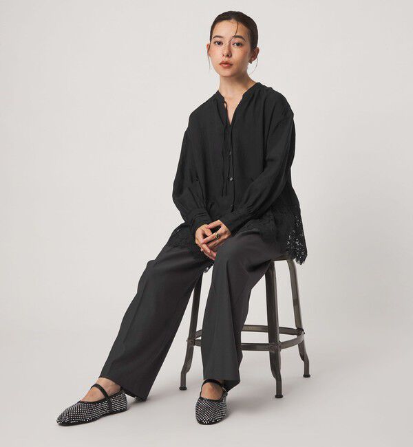 UNITED ARROWS green label relaxing「【結論シリーズ】ミルフィーユレースブラウス」|シャツ・ブラウス|