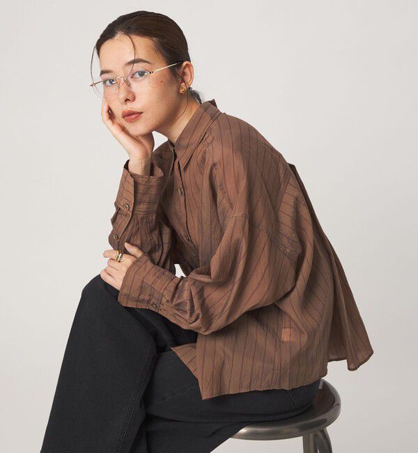 UNITED ARROWS green label relaxing「【結論シリーズ】ミルフィーユタックシャツ」|シャツ・ブラウス|