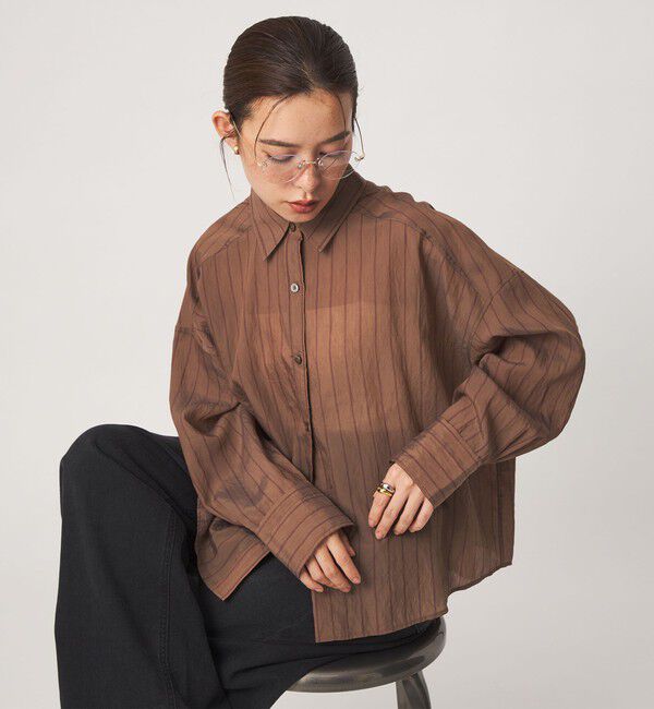 UNITED ARROWS green label relaxing「【結論シリーズ】ミルフィーユタックシャツ」|シャツ・ブラウス|