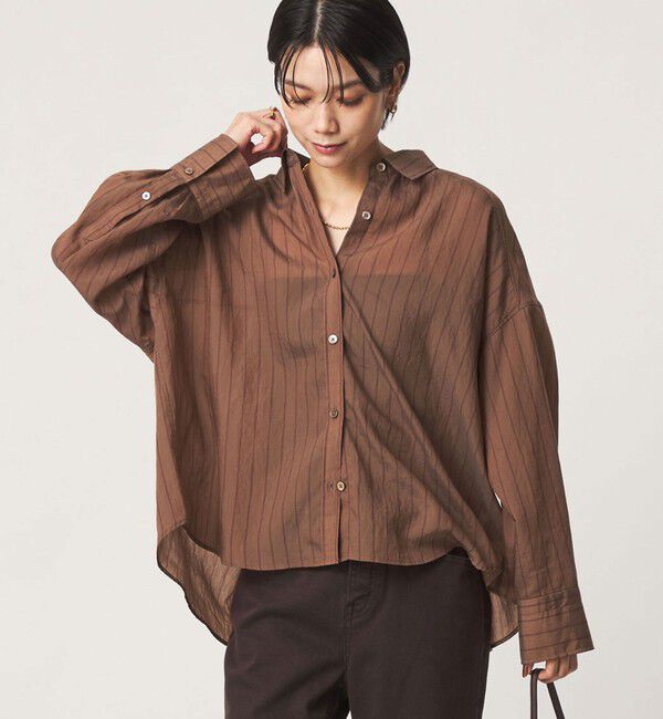 UNITED ARROWS green label relaxing「【結論シリーズ】ミルフィーユタックシャツ」|シャツ・ブラウス|