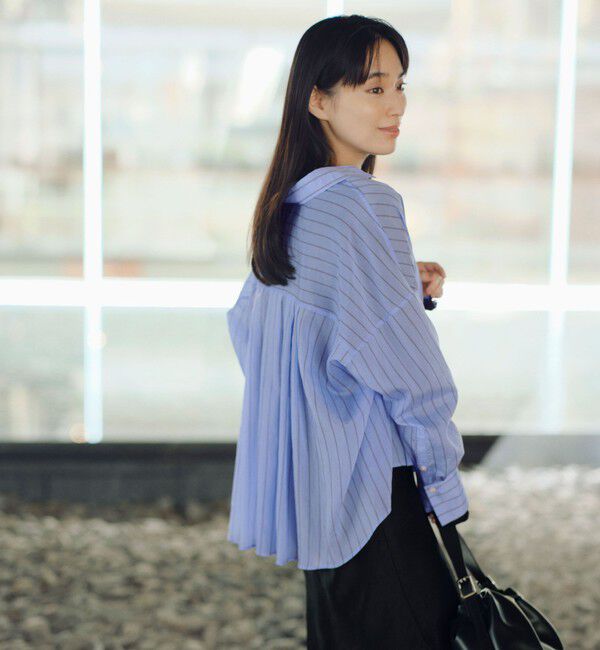 UNITED ARROWS green label relaxing「【結論シリーズ】ミルフィーユタックシャツ」|シャツ・ブラウス|