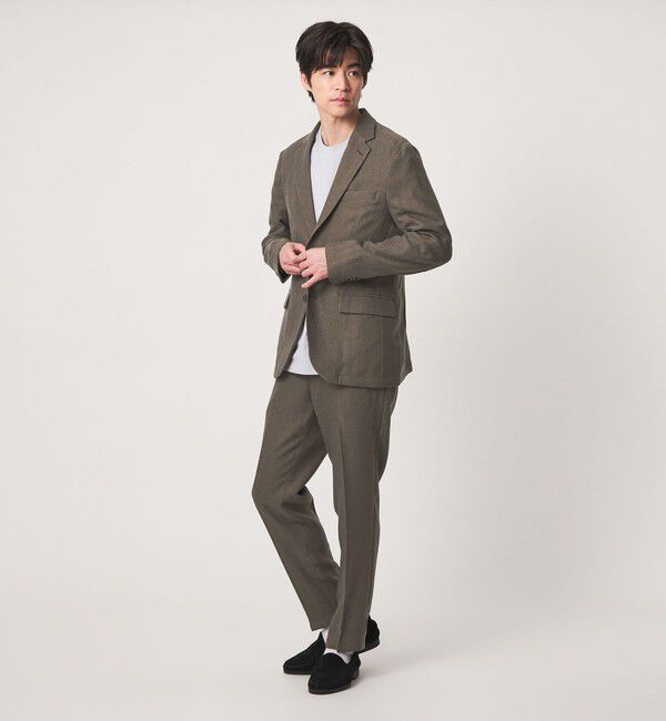 UNITED ARROWS green label relaxing「【WEB限定】JUST fit ヘリンボーン ナロー セットアップ ジャケット&パンツ」|スーツ|