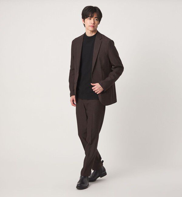 UNITED ARROWS green label relaxing「【WEB限定】JUST fit ヘリンボーン ナロー セットアップ ジャケット&パンツ」|スーツ|