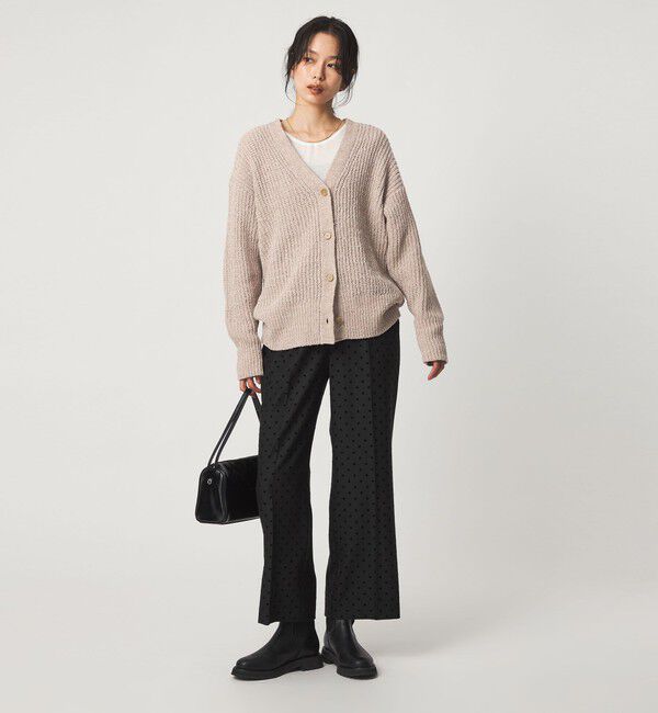 UNITED ARROWS green label relaxing「テープ モール Vネック ニット カーディガン」|カーディガン|