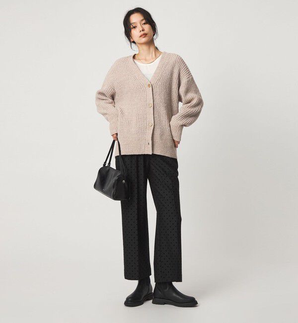 UNITED ARROWS green label relaxing「テープ モール Vネック ニット カーディガン」|カーディガン|