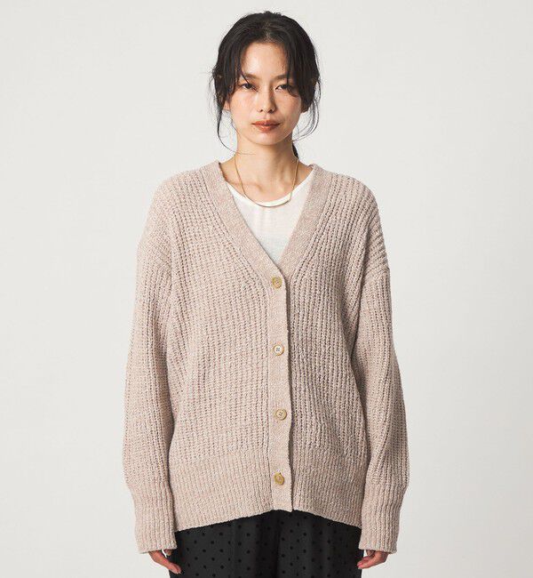 UNITED ARROWS green label relaxing「テープ モール Vネック ニット カーディガン」|カーディガン|