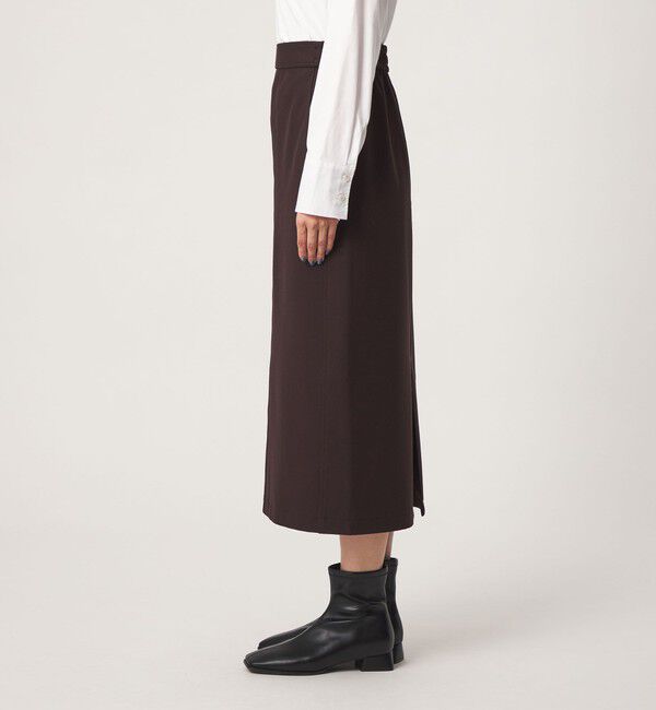 UNITED ARROWS green label relaxing「［size SHORT/TALLあり］オルマイ ウラキモウ タイトスカート ダークブラウン ネイビー」|スカート|