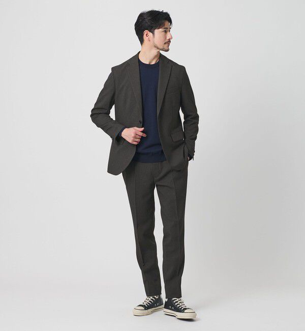 BEAUTY&YOUTH UNITED ARROWS「【WEB限定 WARDROBE SMART】LANATEC セットアップ/背抜きジャケット＆イージーパンツ」|スーツ|DK.GRAY