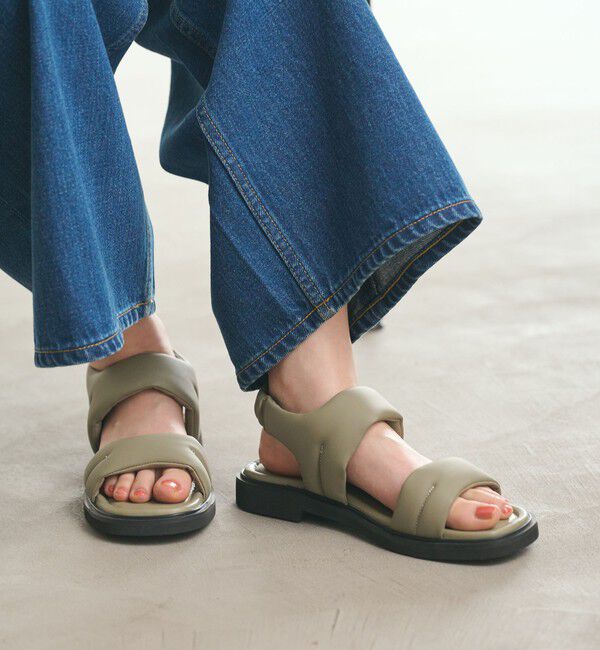 BEAUTY&YOUTH UNITED ARROWS「プク ステッチ サンダル」|サンダル|OLIVE