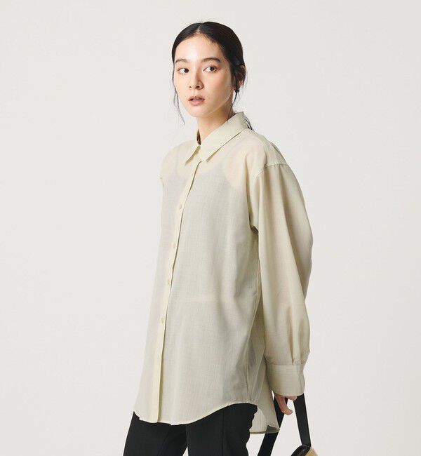 BEAUTY&YOUTH UNITED ARROWS「毛ポリエステル ソリッド＆チェック レギュラーカラーシャツ ウォッシャブル」|シャツ・ブラウス|