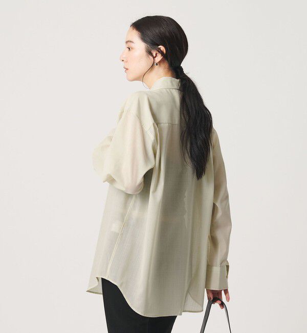 BEAUTY&YOUTH UNITED ARROWS「毛ポリエステル ソリッド＆チェック レギュラーカラーシャツ ウォッシャブル」|シャツ・ブラウス|